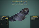 Assassin's [Sentinel+ AP REFRESH] Ultracite Left Leg